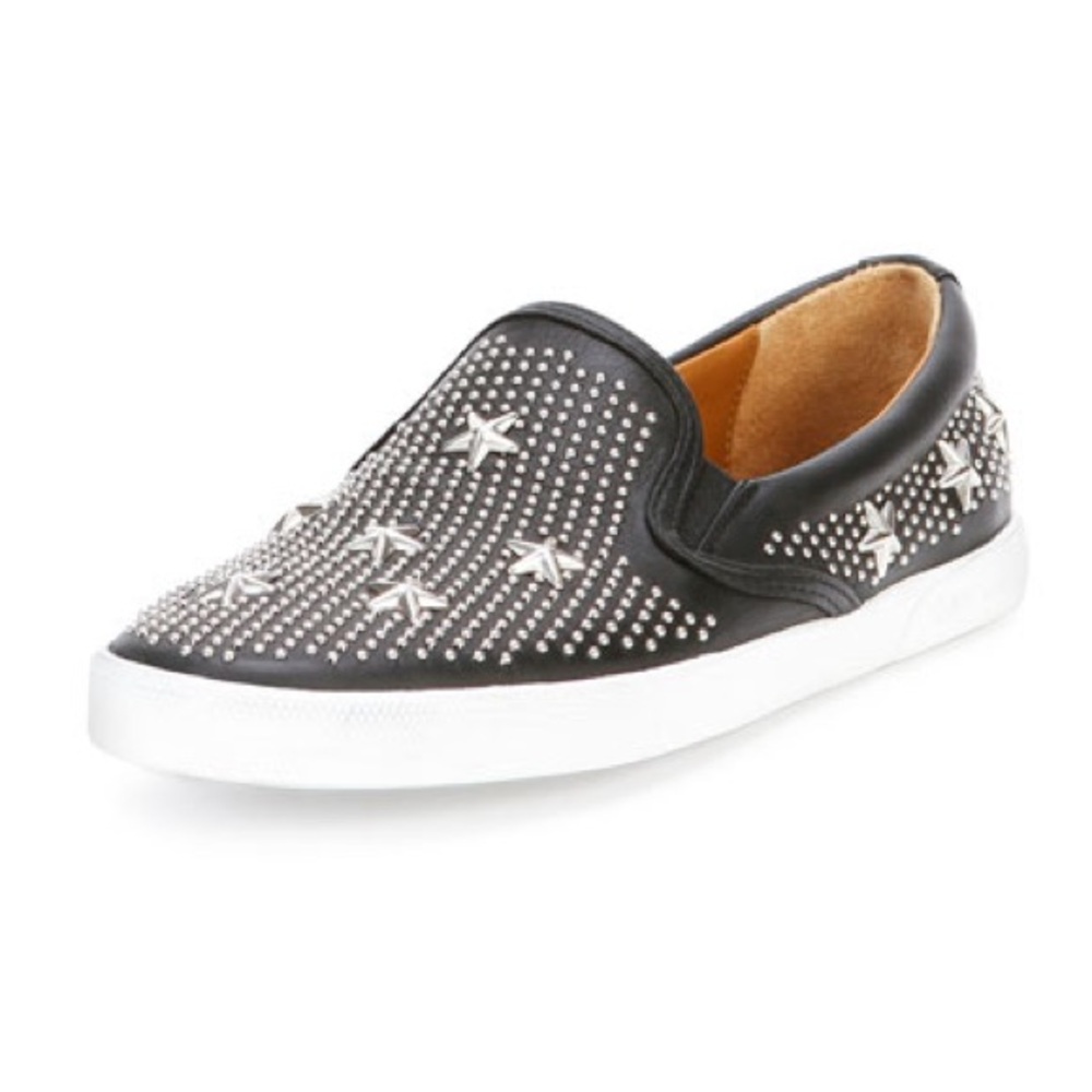 JIMMY CHOO (*flawed*) Demi Star-Studded Skater Slip-On